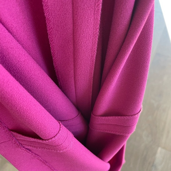 Nicole Miller Fuchsia Sleeveless Midi Sheath Dress - Picture 7 of 8